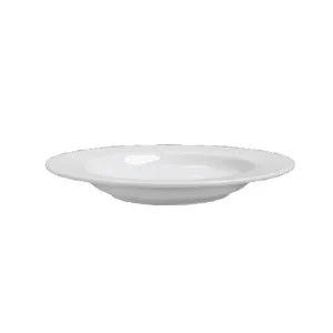 Hot Assiette à soupe de 9" (10 oz) avec rebord Classic Café par Varick - 12 par boite Vaisselle