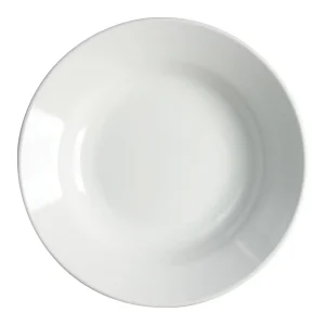 Discount Assiette à soupe de 9" (8 oz) avec rebord Imperial White - 24 par boite Vaisselle