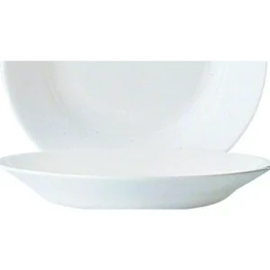 Fashion Assiette à soupe de 23 oz avec rebord Opal Restaurant White - 24 par boite Vaisselle
