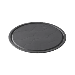 Outlet Assiette à steak ronde de 11.75" Basalt - Noire Vaisselle