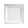 New Assiette carrée de 7.25" avec rebord Square Rim - 24 par boite Vaisselle