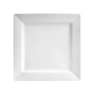 New Assiette carrée de 7.25" avec rebord Square Rim - 24 par boite Vaisselle