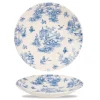 Outlet Assiette coupe creuse de 10 5/8" à fleurs bleues Vintage Prints - Toile Prague - 12 par boite Vaisselle