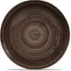 Hot Assiette coupe de 8 2/3" Stonecast Patina - Iron Black - 12 par boite Vaisselle