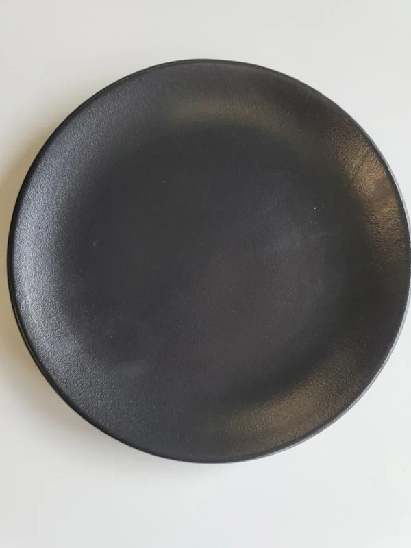 Sale Assiette coupe de 8" Onyx - Noire - 36 par boite Vaisselle