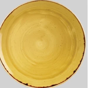 Fashion Assiette coupe de 11.25" Stonecast - Mustard Seed Yellow - 12 par boite Vaisselle
