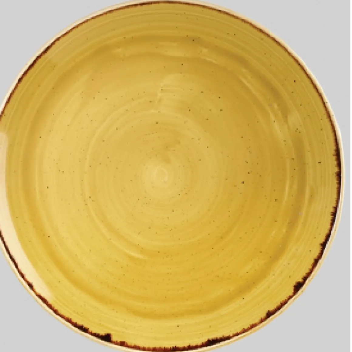 assiette_coupe_de__stonec_0-6.webp Fashion Assiette coupe de 11.25" Stonecast - Mustard Seed Yellow - 12 par boite Vaisselle