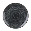 Outlet Assiette coupe de 11.25" Studio Print Homespun - Charcoal Black - 12 par boite Vaisselle