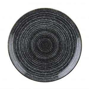 Outlet Assiette coupe de 11.25" Studio Print Homespun - Charcoal Black - 12 par boite Vaisselle