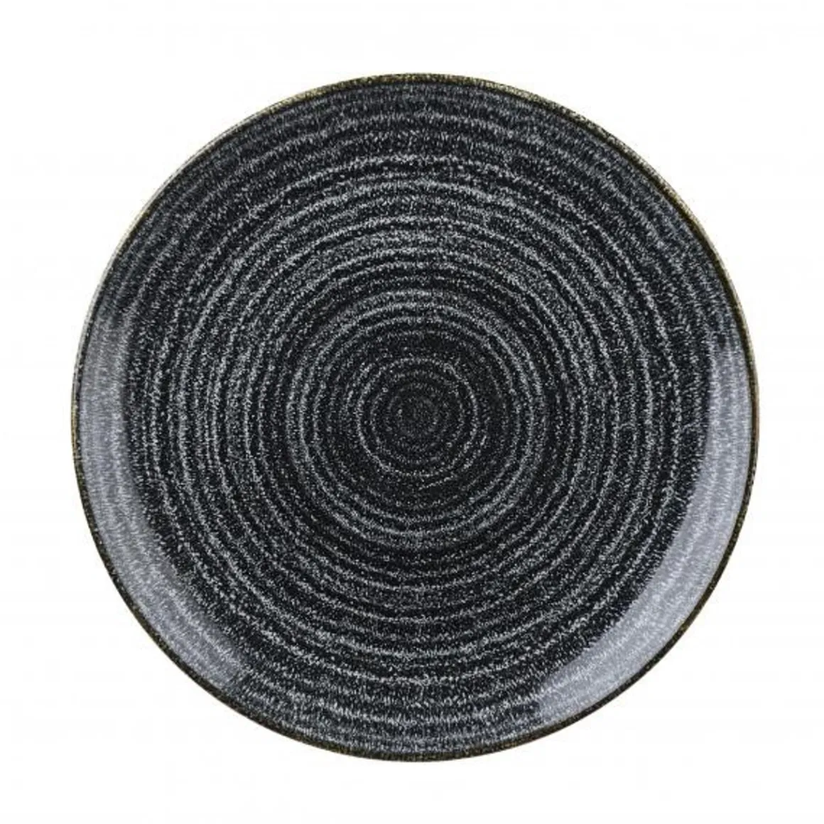 assiette_coupe_de__studio_0-2.webp Outlet Assiette coupe de 11.25" Studio Print Homespun - Charcoal Black - 12 par boite Vaisselle