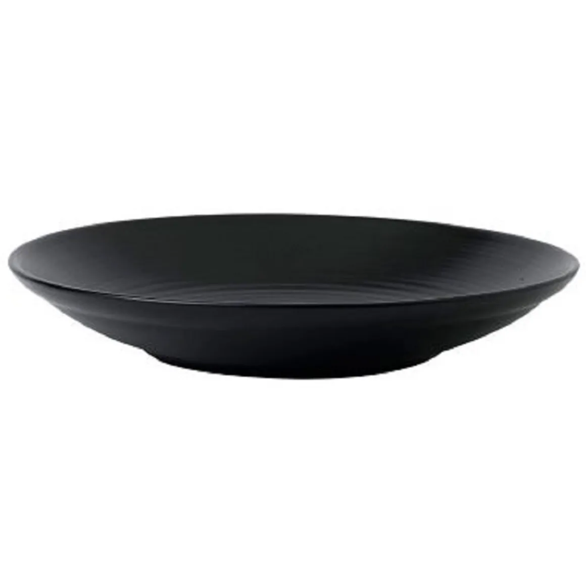 assiette_creuse_de__en_gr_0.webp Discount Assiette creuse de 11.5" en grès (stoneware) Evo - Matte Jet - 8 par boite Vaisselle
