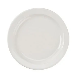 Sale Assiette de 10 3/8" à rebord étroit Porcelana - 24 par boite Vaisselle