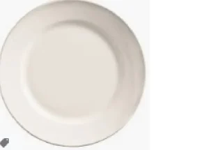 Online Assiette de 9" à rebord large Porcelana - 24 par boite Vaisselle