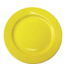 Online Assiette de 9" en mélamine - Jaune - 24 par boite Vaisselle