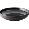 New Assiette gourmande de 24.75 oz (9.75") Likid & Solid - Noir brillant - 4 par boite Vaisselle