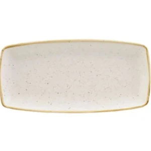 Fashion Assiette oblongue de 11.75" Stonecast - Barley White - 12 par boite Vaisselle