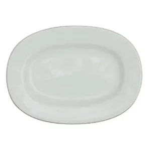 Discount Assiette ovale de 13" avec rebord Alchemy White - 6 par boite Vaisselle