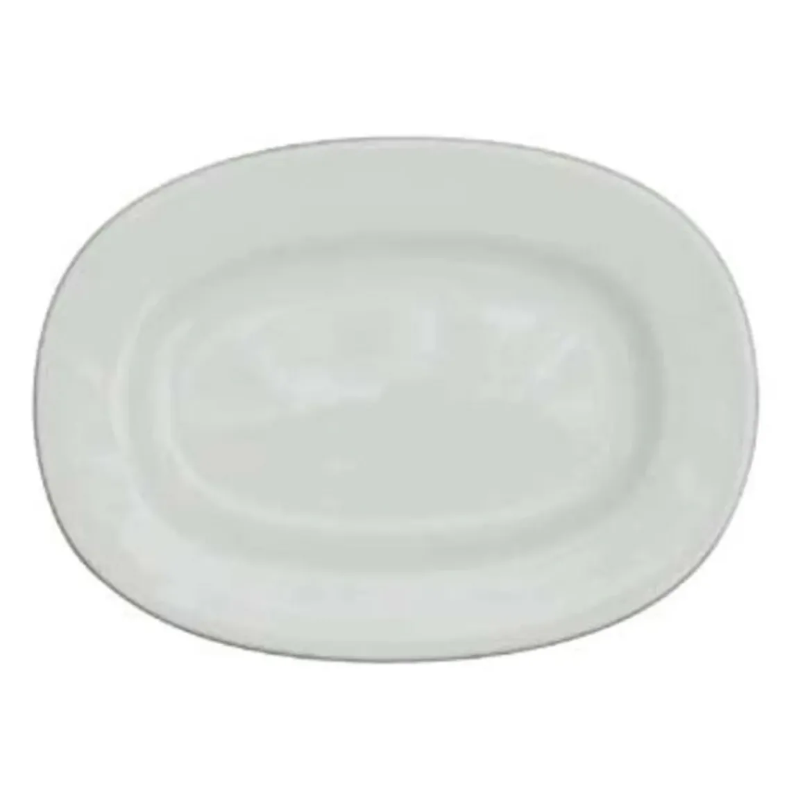 assiette_ovale_de__avec_r_0.webp Discount Assiette ovale de 13" avec rebord Alchemy White - 6 par boite Vaisselle