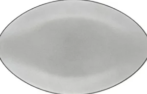 Clearance Assiette ovale de 13.75" Equinoxe - Poivre - 4 par boite Vaisselle