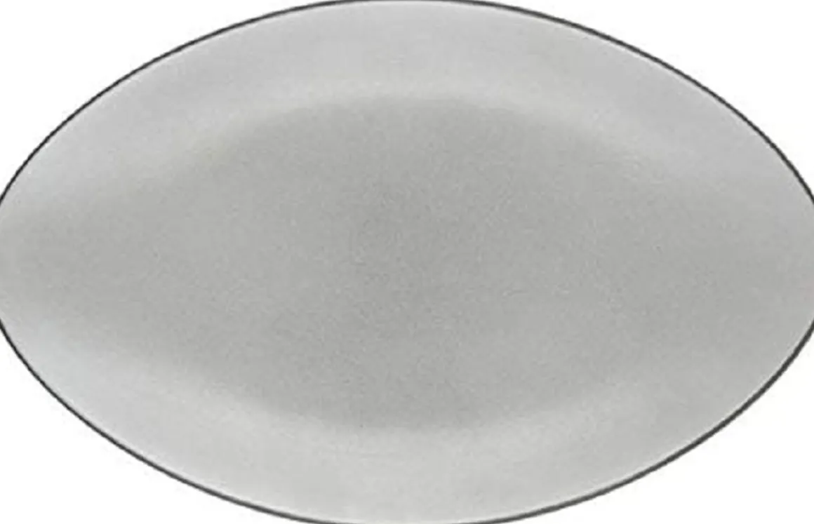 assiette_ovale_de__equino_0-1.webp Clearance Assiette ovale de 13.75" Equinoxe - Poivre - 4 par boite Vaisselle