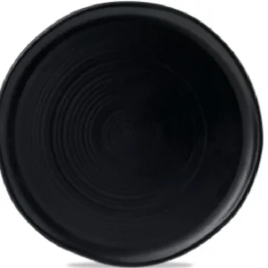 Online Assiette plate de 12.5" en grès (stoneware) Evo - Matte Jet - 8 par boite Vaisselle