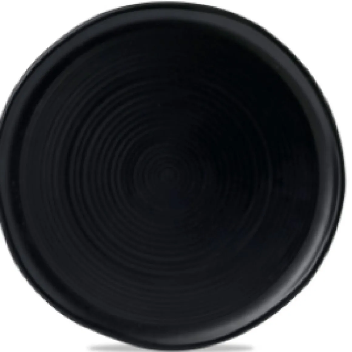 assiette_plate_de__en_grs_0-1.webp Online Assiette plate de 12.5" en grès (stoneware) Evo - Matte Jet - 8 par boite Vaisselle