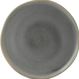 Fashion Assiette plate de 12.5" en grès (stoneware) Evo - Matte Granite - 8 par boite Vaisselle