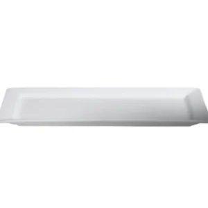 Discount Assiette rectangulaire de 9 1/8" x 6" avec rebord Square Rim - 24 par boite Vaisselle