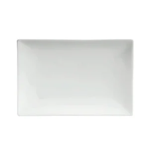 Sale Assiette rectangulaire de 9.75" x 6 3/8" sans rebord Square No Rim - 24 par boite Vaisselle