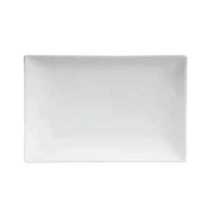 Clearance Assiette rectangulaire de 11.75" x 8 3/8" sans rebord Square No Rim - 12 par boite Vaisselle