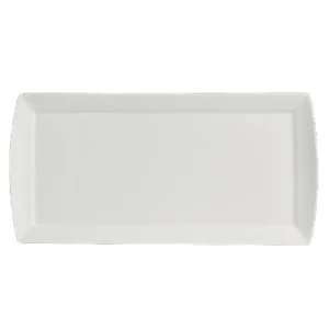 Best Assiette rectangulaire de 10" x 4.75" à rebord incurvé Parliament Squares & Rectangles par Folio - 12 par boite Vaisselle
