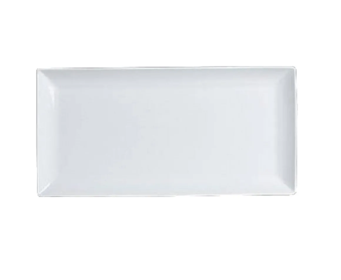 assiette_rectangulaire_de_0-29.webp Fashion Assiette rectangulaire de 11" x 7" Pub par Varick - 12 par boite Vaisselle