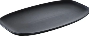 Sale Assiette rectangulaire de 9.5" x 5" Club - Noire - 6 par boite Vaisselle