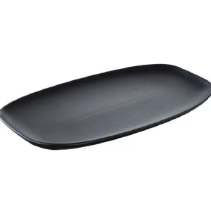 Best Assiette rectangulaire de 14.25" x 8.25" Club - Noire - 4 par boite Vaisselle