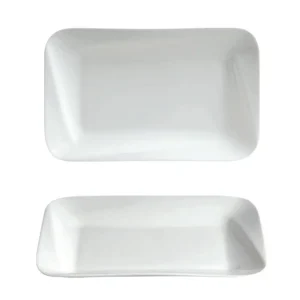 Best Assiette rectangulaire inclinée de 9" x 5.75" Square - 24 par boite Vaisselle