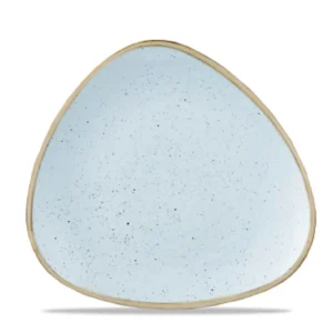 Sale Assiette triangulaire de 7.75" Stonecast - Duck Egg Blue - 12 par boite Vaisselle