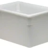 New Bac de rangement de 18" x 26" x 15" en polyéthylène - Blanc Rangement Des Aliments