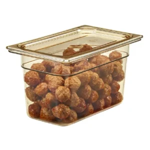 New Bac gastronorme 1/3 de 6" de profondeur H-pan - Ambré - 6 par boite Rangement Des Aliments