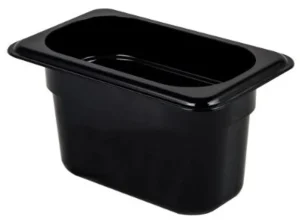 New Bac gastronorme 1/9 de 4" de profondeur Camwear - Noir Rangement Des Aliments