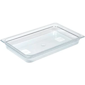Fashion Bac gastronorme pleine grandeur (1/1) de 2.5" de profondeur - Transparent - 6 par boite Rangement Des Aliments