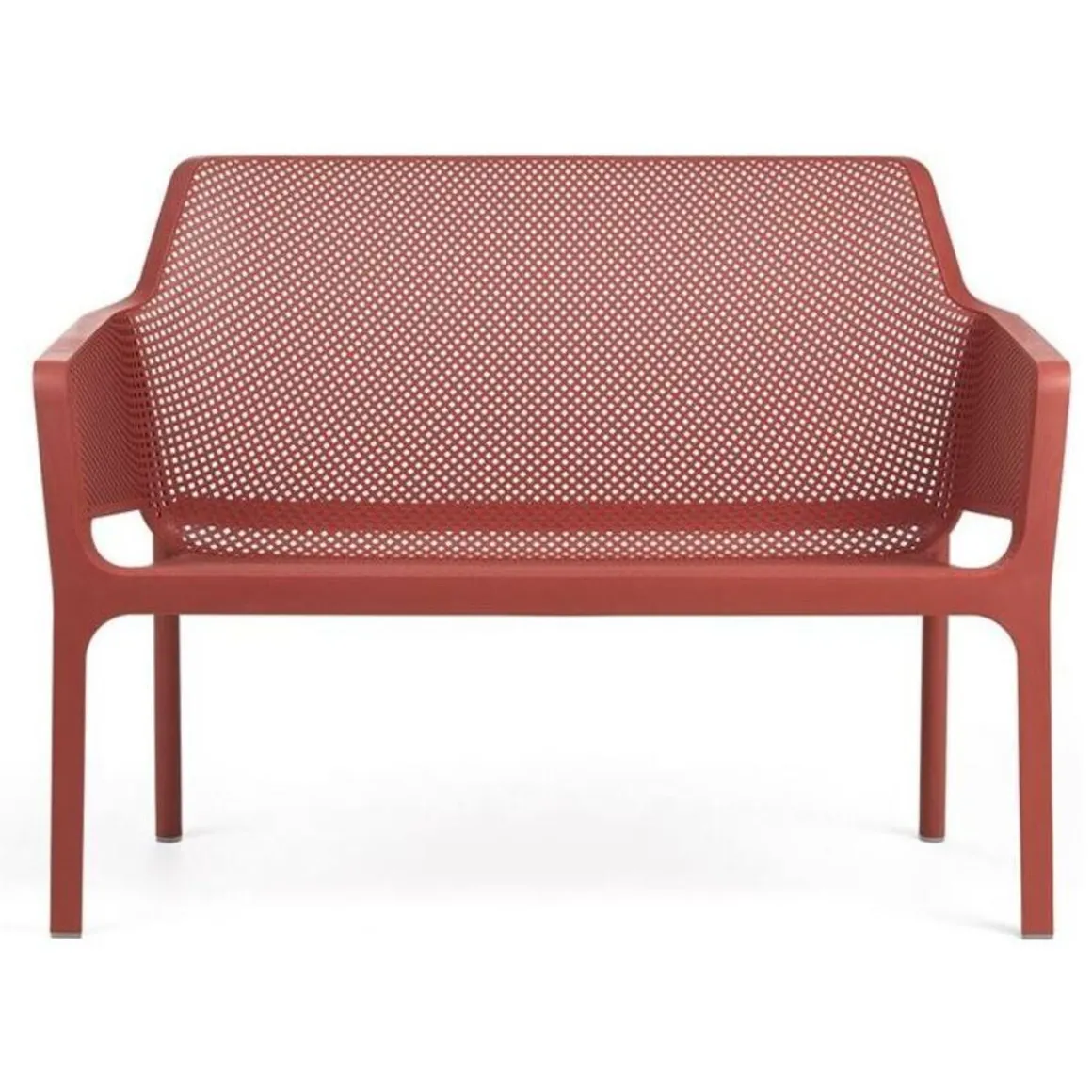 banc_net___couleur_corall_0.webp Outlet Banc Net - couleur Corallo (rouge) Ameublement Commercial Pour Terrasses
