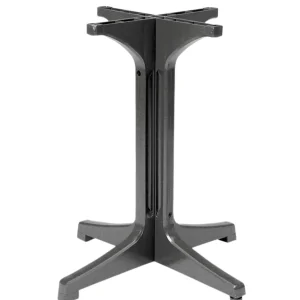 New Base de table Alpha Resin avec trou pour parasol - Small - Charcoal (Noire) Ameublement Commercial Pour Terrasses