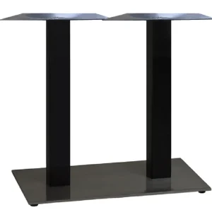 Online Base de table de 16" x 28" Gamma - Latéral - Noire Ameublement Commercial Pour Terrasses