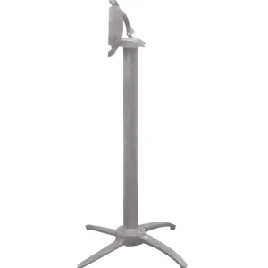 Discount Base de table inclinable Quattro - hauteur bar - Gris argenté Ameublement Commercial Pour Terrasses