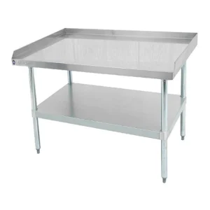 Fashion Base d'équipement de 24" x 30" en acier inoxydable avec tablette en acier galvanisé Tables De Travail Commerciales