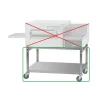 Fashion Base d'équipement pour four avec roues (41.5". x 27.1" x 26.6") Tables De Travail Commerciales