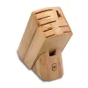 Outlet Bloc à couteau à 9 emplacements en bois Couteaux