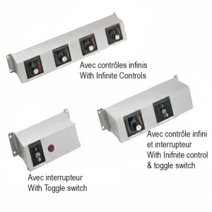 Fashion Boite de contrôle à distance à 2 interrupteurs infinite et 1 Switch - 240 Volts Seulement Réchauds Et Maintiens
