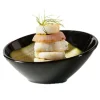 Hot Bol à angle de 5.5 oz en mélamine Black Elegance - 24 par boite Vaisselle