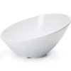Hot Bol à angle de 12 oz en mélamine San Michele - Blanc - 12 par boite Vaisselle